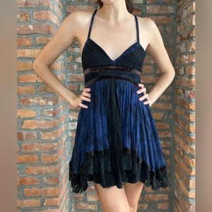 Dark blue cute dress